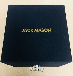 Never Used Jack Mason Aviator Watch / Navy Dial Brown Leather Strap Jm-a301-001