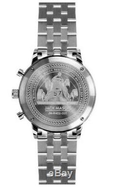 New $350 Jack Mason Racing Mirabeau Chrono Stainless Steel Watch JM-R402-005