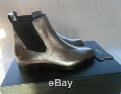 New $450 Rag&Bone Mason Gunmetal Leather Chelsea Boot Women 36/6