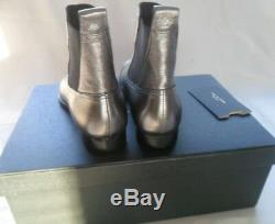 New $450 Rag&Bone Mason Gunmetal Leather Chelsea Boot Women 36/6