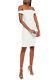 New Michelle Mason Off The Shoulder Metallic Dress Size 2 $495 Silver Nordstrom