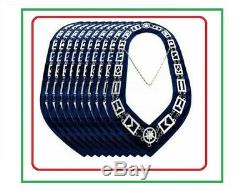 New Silver Masonic Regalia Master Mason Blue Lodge Silver Metal10 Chain Collar