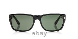 New Tom Ford FT0445 Mason Square Men's Sunglasses 01N Shiny Black 56mm