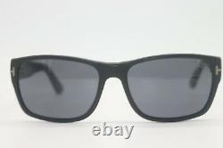New Tom Ford Tf 445 02d Mason Matte Black Polarized Authentic Sunglasses 58-17
