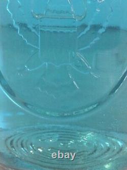 Old 2 Gallon Ball Ideal Mason Jar with Eagle metal lid clamp seal glass bottle