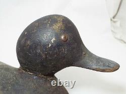Old Antique MASON Wooden DUCK DECOY with Metal Eyes Hunting