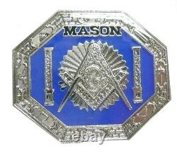 Pack of 50 Mason Logo Octagon Shaped Bike Motorcycle Hat Cap Lapel Pin HP6090