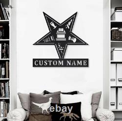 Personalized Name OES Order of the Eastern Star Masonic Metal Sign, Wall Decor