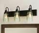 Primitive Country Mason Jar Vanity Lamp Wall Fixture Lighting