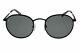 Raen 236422 Mens Optics Mason Ripple Round Sunglasses Black Size 51-21-145