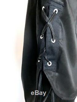 Rag And Bone Black Lace Up Side Mason Shirt. Size XS Retail $325 Price $148 NWT