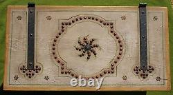 Rare All Original Monterey Classic Decorated Chest With Brass Studs