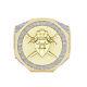 Real Diamond 1.25 Cwt. Knight Templar Masonic Shield Sword Freemason Ring Band