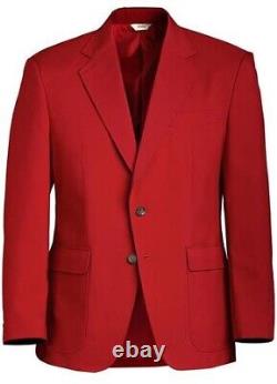 Royal Arch Mason Chapter Red Men's Polyester Blazer/Sport Coat (48L)