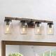 Rustic Bathroom Light Fixtures Farmhouse Vanity Lighting With Mason Jar Glass, W