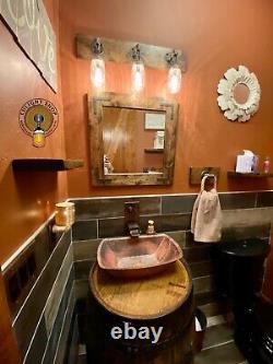 Rustic Mason Jar Light Fixture, Bathroom Vanity Light, Farmhouse Jars Lighting