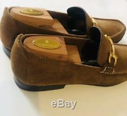 Salvatore Ferragamo MASON Signature Gancini loafer Brown Gold Hardware Size 11D