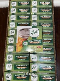 Ships Today BALL Regular Mouth Mason Canning Jar Lids 288 Total Lids In-Hand
