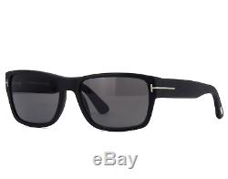 TOM FORD MASON FT0445 02D Sunglasses Matte Black Frame Gray Polarized Lens 58mm