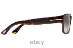 TOM FORD MASON FT0445 52B Sunglasses Dark Havana Frame Gradient Smoke Lens 58 mm