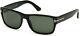 Tom Ford Mason Ft0445 01n Shiny Black Green Plastic 58 Mm Men's Sunglasses