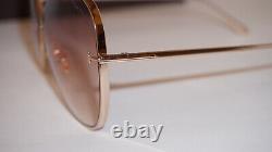 TOM FORD New Sunglasses NICKIE Rose Gold Brown Gradient TF842 28F 66 9 135