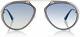 Tom Ford Dashel Tf508 Silver 12w Aviator Metal Sunglasses Frame 53-18-145 Ft508