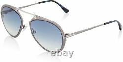 Tom Ford Dashel TF508 Silver 12W Aviator Sunglasses Frame 53-18-145 FT508 SD