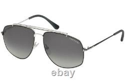 Tom Ford GEORGES TF496 18A Silver Metal Aviator Sunglasses Frame 59-14-140 FT496