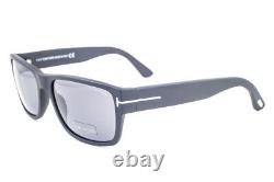 Tom Ford MASON 445 02D Matte Black / Polarized Gray Sunglasses TF445 02D 58mm