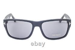 Tom Ford MASON 445 02D Matte Black / Polarized Gray Sunglasses TF445 02D 58mm