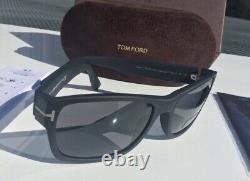 Tom Ford Mason Mens Matte Black Grey Polarized Lens Sunglasses FT0445 S 02D