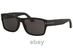 Tom Ford Mason TF445 02D Matte Black Square Polarized Sunglasses Frame 58-18-140
