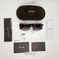 Tom Ford Sunglasses Mason Green Transparent Brown Grad FT0445 TF 445 95K 56mm