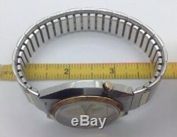 Vintage BULOVA ACCUTRON N7 Masonic Mason Freemason Wristwatch 2192.10 Battery Op