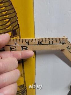 Vintage MASON ROOTBEER 1940's Metal Thermometer 25x9 1/2 Working / 823-hi95