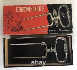 Vintage Mason Carve Rite Meat Fork Carving Cutlery 901C Excellent Cond. In Box
