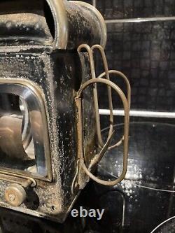 Vintage Shand Mason & Co Metal & Brass Fire Engine Hand Lamp