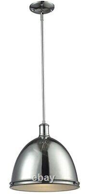 Z-Lite Mason 1 Light Pendant in Utilitarian Style 13 Inches Wide by 12.9